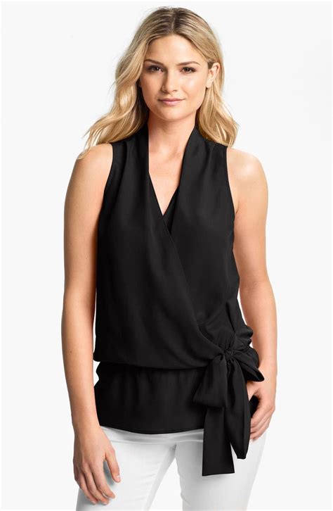 michael kors sleeveless blouses